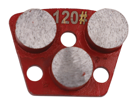 Trapezoid 3-Round-Seg Metal Bond Concrete Grinding Shoes