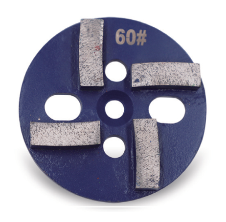 4 Inch 4-Bar-Seg Metal Bond Concrete Grinding Discs