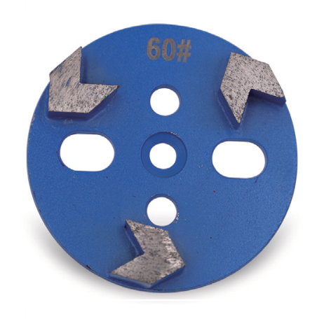 4 Inch 3-Arrow-Seg Metal Bond Concrete Grinding Discs